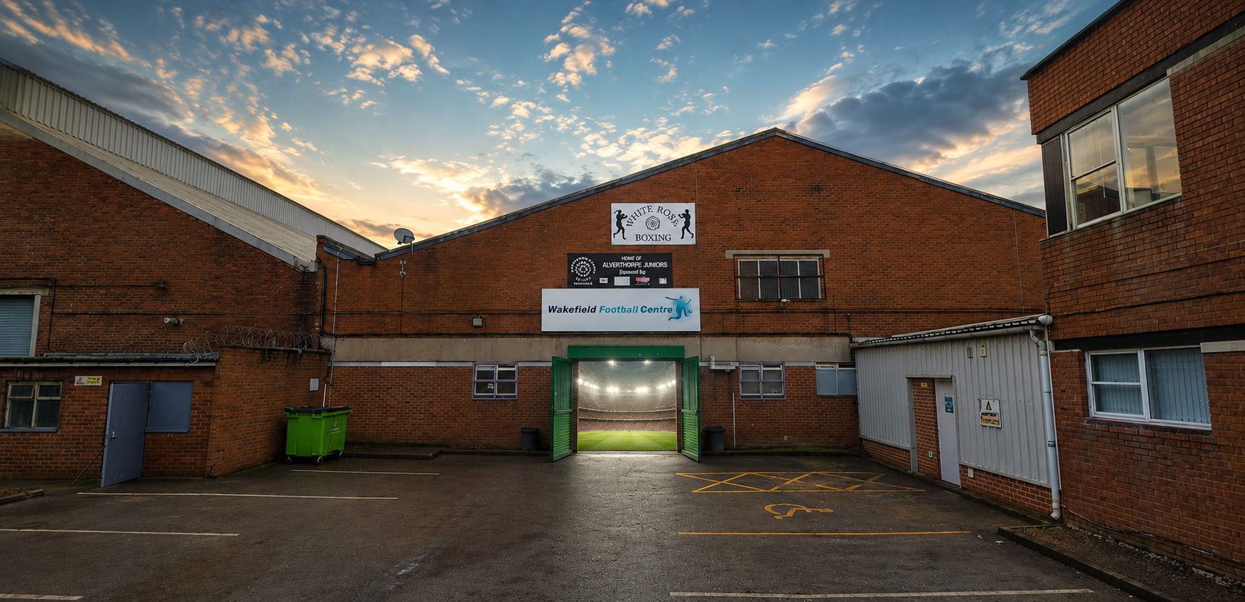 Exterior of Wakefield Football Centre